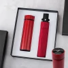 Stationery Gift set logo  and package customized Vacuum cup + umbrella