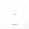 Sterling Silver Jewelry Necklace 925 Silver Round Sparkle Pendant Necklace Silver Necklaces