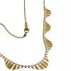 sterling silver necklace made in italy chain shiny gold plated necklace