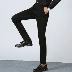 stretch casual slim fit skinny men&#039;s pants trousers