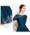 Import summer high quality women navy blue lace dress from China