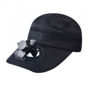 Summer outdoor sports hat for cooling custom solar charger snapback cap mesh