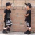 Import Summer Wear Hip Hop Baby Boy Clothing Sets Children Street Clothes Kids Plaid Pant Tshirt Set from China