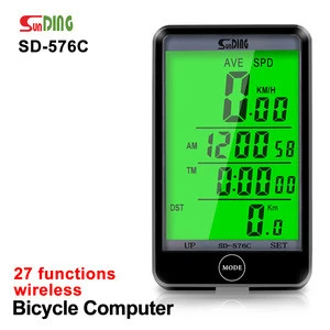 SUNDING SD-576A/C Wireless Backlit Bicycle Computer LCD Touch Screen Hot Sale Waterproof Bike Odometer Speedometer Stopwatch