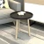 Import Supplied Top Quality Black Plastic Countertop Plus Wooden Left Leg Mediterranean Style Office Coffee Tables from China