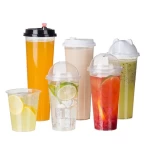 Supplier Customization Cold Drink Bubble Tea Cup Injection Molded Plastic Cup With Lid