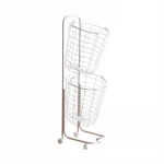 Supply household metal wire laundry basket  stand