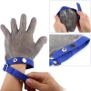 Swelder Cut Resistant Level 9 Durable Rustproof Butcher Kitchen Cutting Heavy Protection Stainless Steel Mesh Metal Wire Gloves