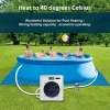 Swim Pool Heater, Pool Heater for Above Ground Pool, Pool Heater,  16000 Up to 5000 gallons, Fit 15/18/24 Foot Pool, 110V