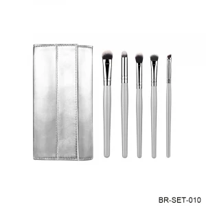 Synthetic Hair Brush Set Makeup Kit with Aluminum Ferrule 7PCS