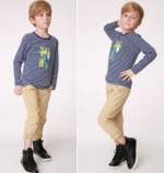 T-BP004 New Style Boys Fashion High Waist Sweat Custom Plain Pants