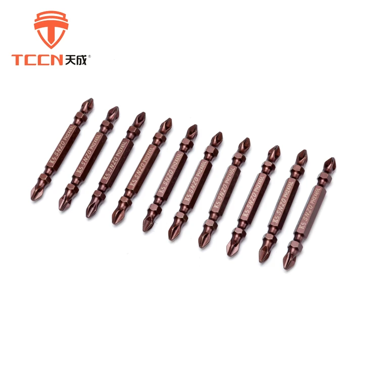 TCCN Import Goods From China Red S2 Industrial Steel Hex Head Ph2 Screwdriver Bits