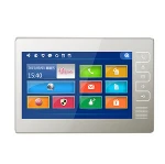 TCP/IP Indoor Monitor touch screen video door phone for video intercom system connected with KNX