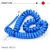 Import Telephone handset curly cords  coiled spiral cord cables RJ9 Cable from China