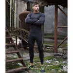 Three color optional outdoor sports men's thermal underwear set combat hunting tactical thermal underwear