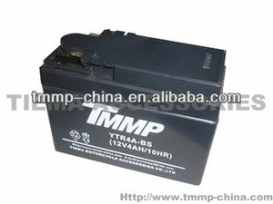 TMMP YTR4A-BS[flat plug 12V4AH/10HR][DIO50] Motorcycle Battery(hermetically sealed,black shell) [MT-0111-0691A],high quality
