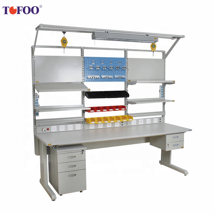 Buy Tofoo Lab Bench Led Lighted Inspection Table/ Electronic Workbench ...