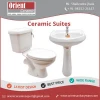 Toilet and Wash Basin with Pedestal Set Sanitary Ware Ceramic Bathroom Suite