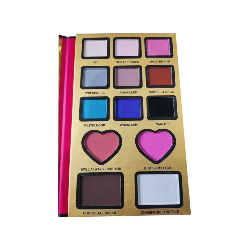Top Selling  9 Color Eyeshadow  2 Color Blush 2 Color Contour Private Label Eyeshadow Palette