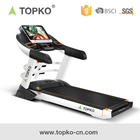 TOPKO electric professional music life fitness home gym commercial treadmill folding running machine sports equipment for sale