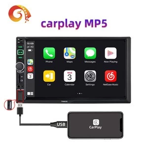 Touch Screen 7 Inch 2 Din Carplay MP5 Stereo Car Audio Radio Player