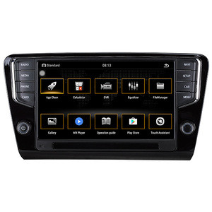 touch screen car dvd player navigation car stereo android car radio with gps for skoda octavia 2014-with bluetooth