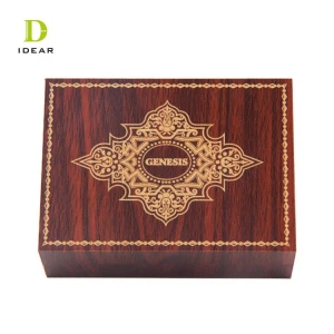 Traditional high end luxury mdf wood gift box