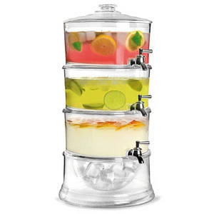 Transparent and durable 3-Gallon Beverage Chilled Dispenser juice Beverage Dispenser