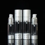 transparent plastic as airless pump bottle cosmetic 15ml 30ml 50ml 80ml 100ml 120ml