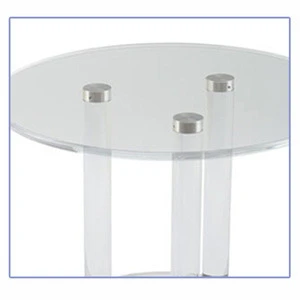 Transparent Red Decorative Coffee Table Design Table for Coffee Shop