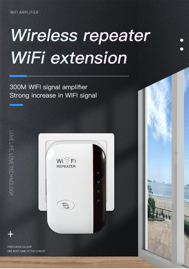 Trolink Factory Wholesale WiFi extender WiFi Booster 2.4GHz 300Mpbs WiFi Repeater Signal Amplifier
