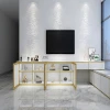 TV showcase furniture living room tv stand with drawer and shelf showcase modern design new fashion white and black color