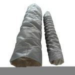 Two plies of fiberglass coated with silicone High-Tex high temperature duct