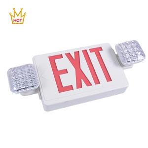UL listed battery powered emergency exit combo exit led sign light