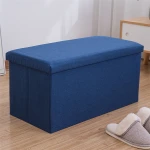 Unique Design Unique Stool Fabric Soft Square Footstool Ottoman Pouffe