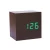 Import USB/AAA Powered voice controlled Multifunctional cube wooden digital LED desk clock from China