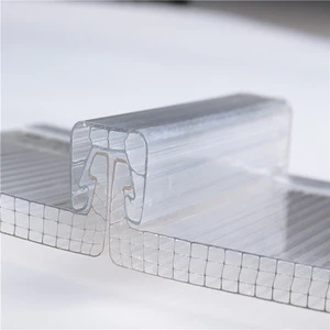 UV protection18mm U-lock polycarbonate multiwall hollow sheets