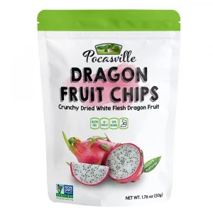 Vaccum Dried Dragon Fruit Chips contains Organic Dragon Fruit Chip