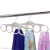 Import Velvet Costed Scarf Plastic Hanger with Mini Hooks and 5 Holes from China