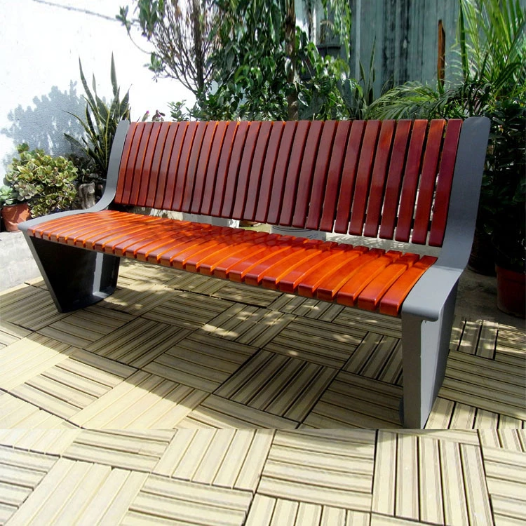 Very cheap price lounge chair garden flower benches cast iron feet garden bench solid wood bench