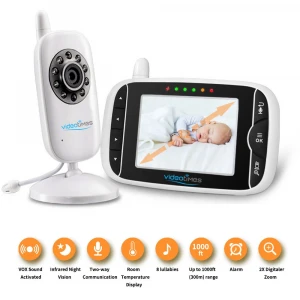 Videotimes best 3.2 Inch Wireless digital Video smart foon monitor bebe camera Baby Monitor