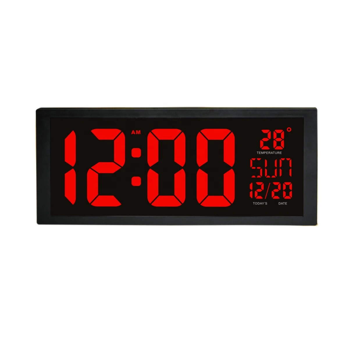 wall clock with temperature display for home decoration luxury wall clock