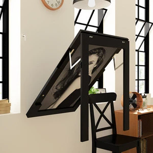 Wall mounted folding dining table simple invisible multifunctional wall table folding table