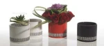 Wedding Cylinder flower vase long wedding table black Cylinder vase