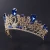 Import Wedding Hair Accessories Wholesale Fashion Gold Hair Jewelry Sapphire Crystal Wedding Bridal Tiara from China