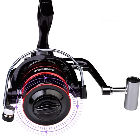 WeiHe Spinning Reel Metal Wire Cup Long Cast Wheel Ice Fishing Sea Fishing Reel Lure Bait 500-7000super Large Capacity Line