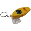 Whistle Compass with Thermometer and Magnifier and Key Chain