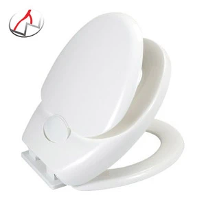 white color soft close pp plastic three pieces adult and children family toilet seat cover