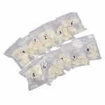 White French Acrylic Fake Fingernails Full Cover Fake False Nail Art Tip