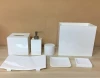 white resin  bathroom accessory set,bath sanitary set for Hotel and home